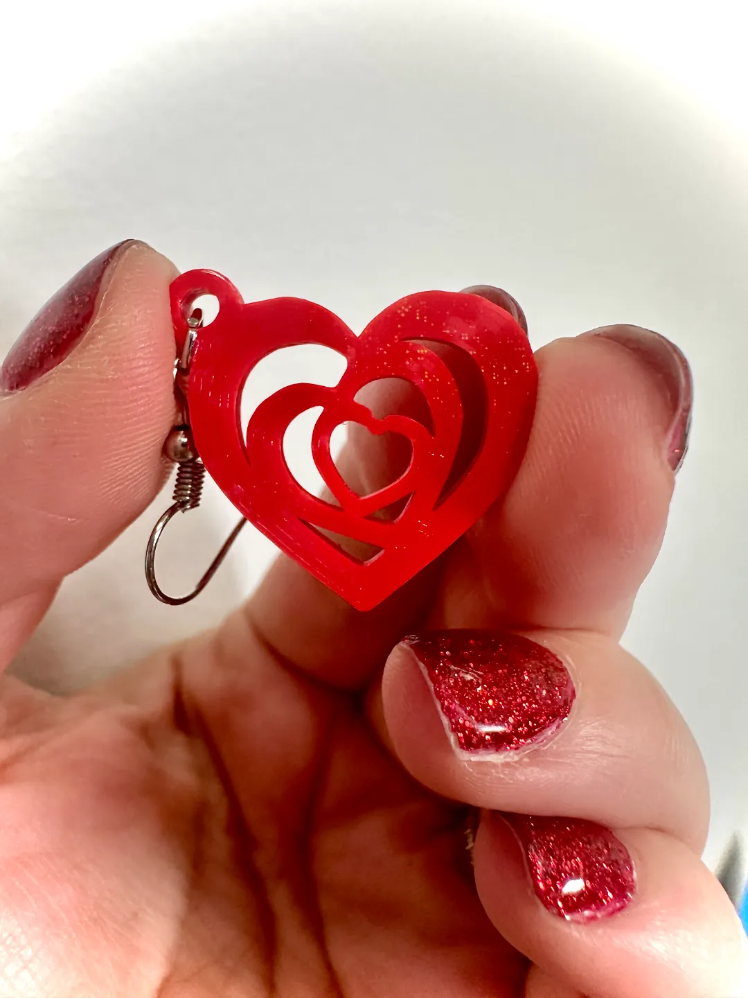 Heart Earrings for Valentine's Day view 3