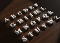 Lettres alphabet Times New Roman — photo 2