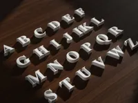 Lettres alphabet Times New Roman — photo 1