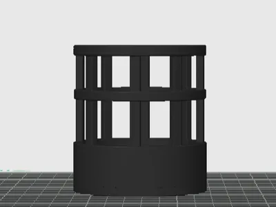 Modern Black Cage Pen Holder
