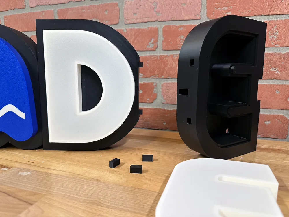 Pac-Man Arcade Light-Up Marquee - Free 3D Print Model - MakerWorld