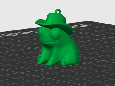 Fred The Frog (Cowboy Earrings)