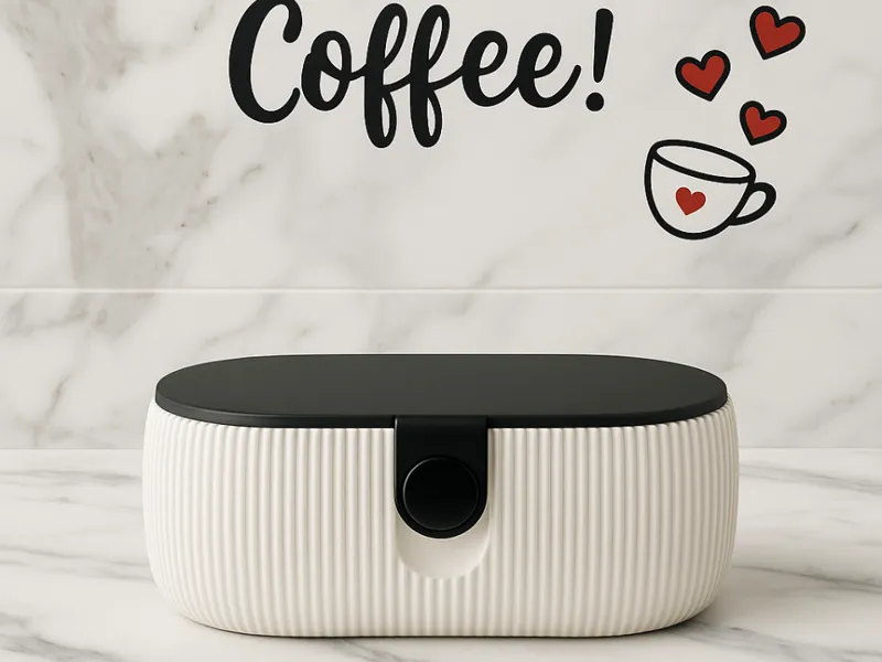 Coffee & Sugar Station Organizer with Aluminum Can