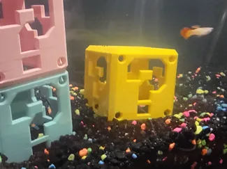 Mario Question Box and Pipe for Aquarium 