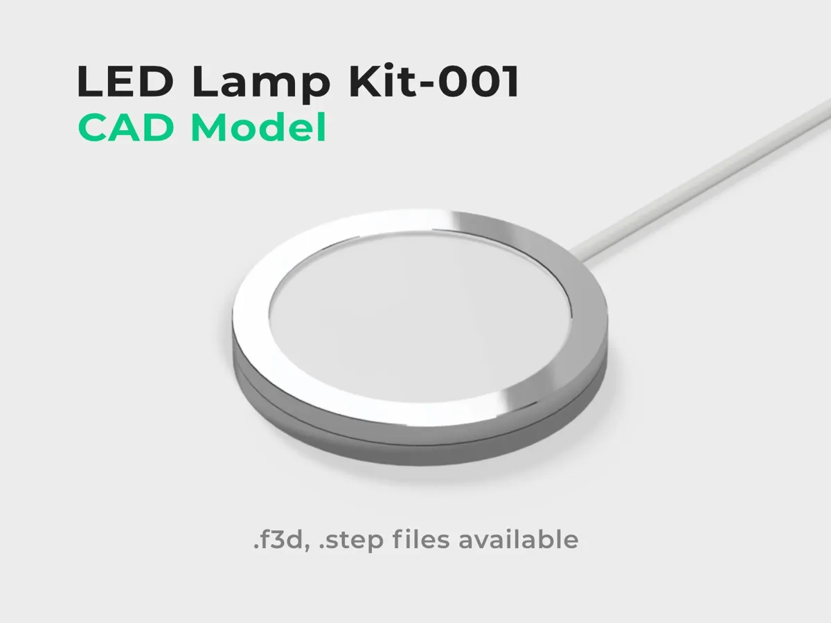 LED Lamp Kit-001 - CAD model ( .step, .f3d files ) - Free 3D Print ...