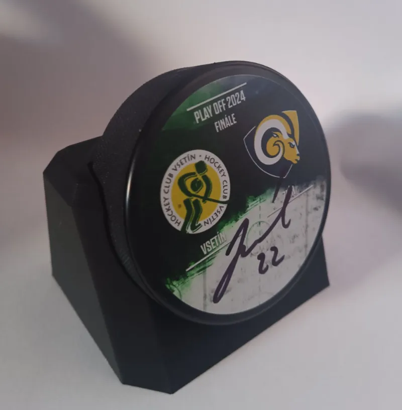 Hockey puck stand - display holder