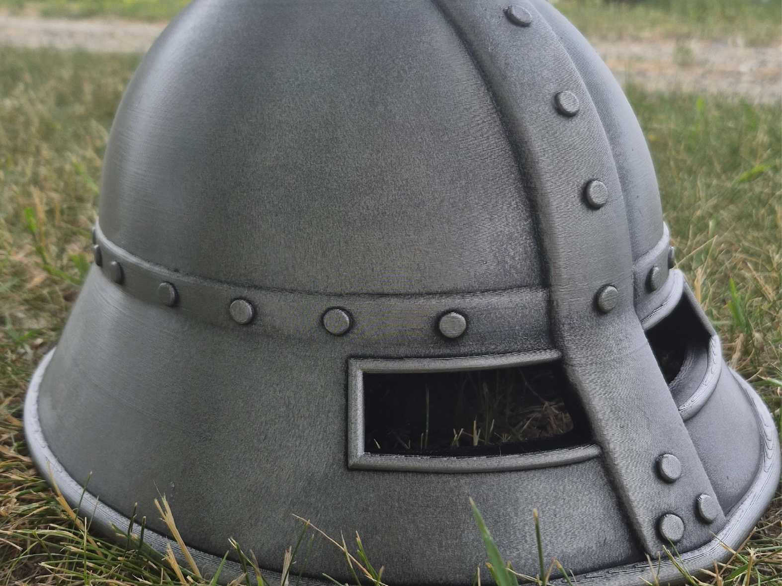 Visored kettle Helmet