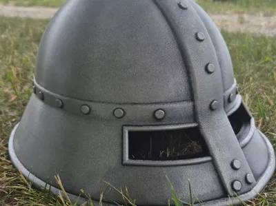 Visored kettle Helmet