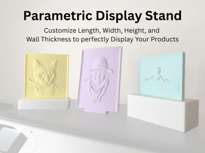 Parametric Display Stand Block Product Photography
