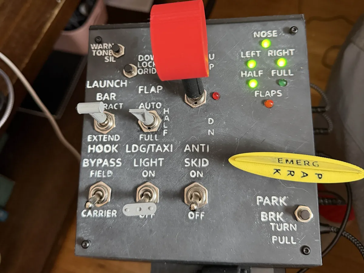 F/A-18 Left Vertical Panel Button Box - Free 3D Print Model - MakerWorld