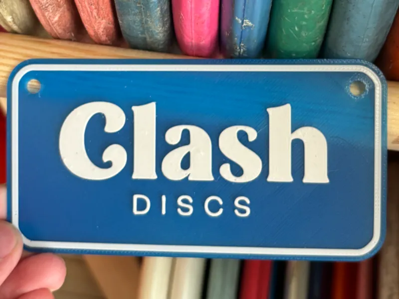 Clash Discs Logo with hanging holes