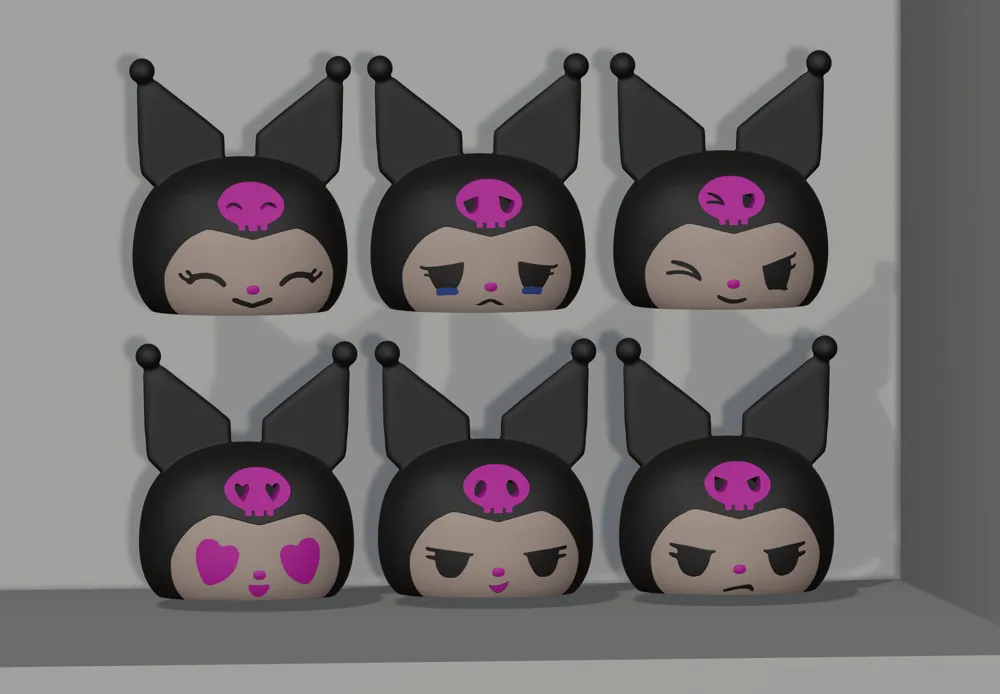 Kuromi Expression Box Series#Cool# - no supports - no AMS - Free