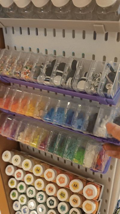 5.5x5.5x2cm Square Box Perler Bead Storage Stand