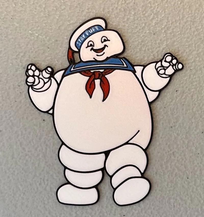 Multicolor Stay Puft Marshmallow Man Magnet