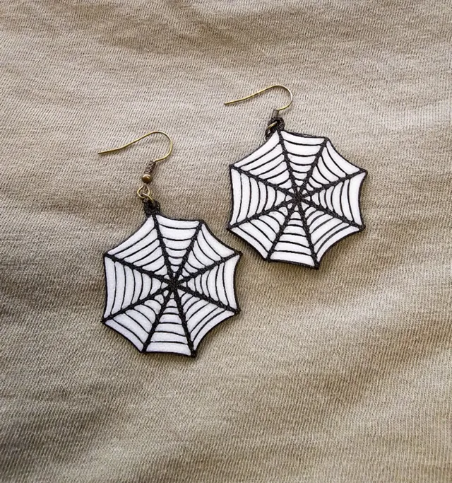 Spider web Earrings -Multicolor