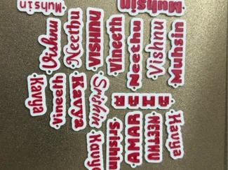 Simple Customizable Name Keychain