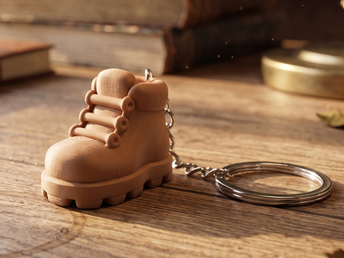Chubby Kawaii Work Boot Keychain & Figurine