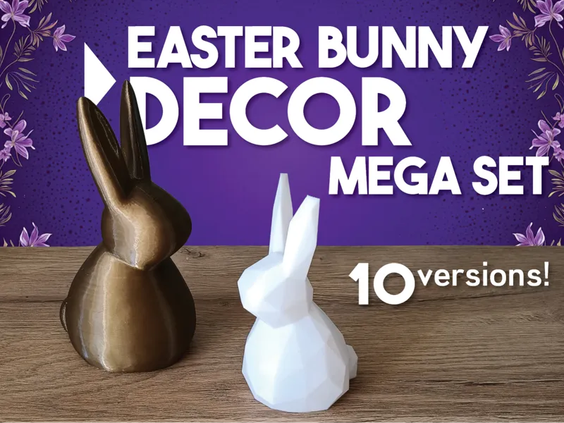MODERN EASTER BUNNY Figurine Holiday Decoration