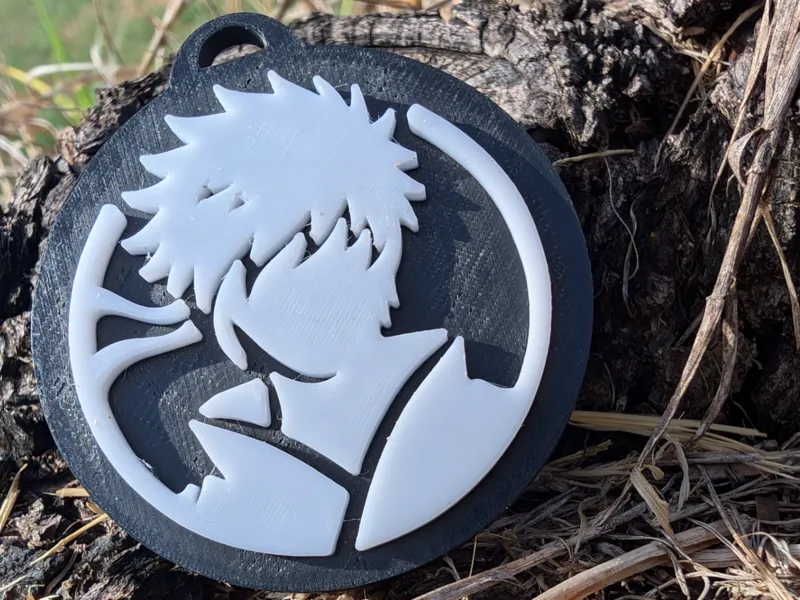 Anime Samurai Silhouette Keychain