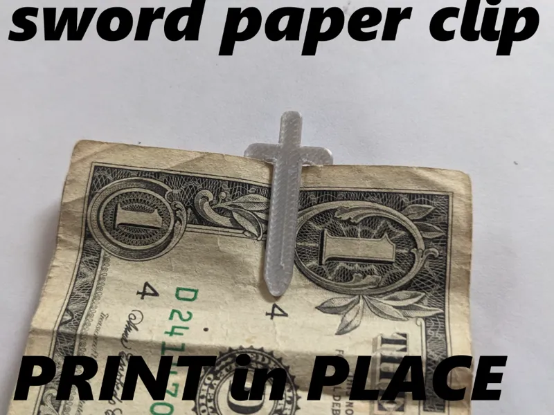 sword paper clip