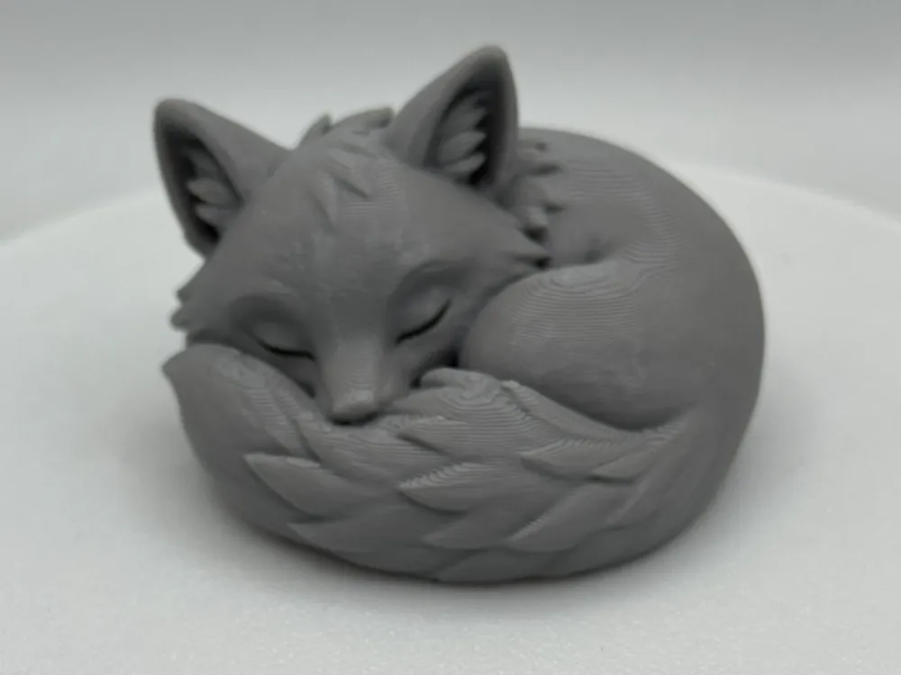 Sleeping Fox – Cozy Woodland Decor - Free 3D Print Model - MakerWorld