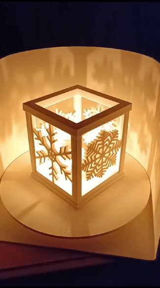 Modular Snowflake Tealight Holder