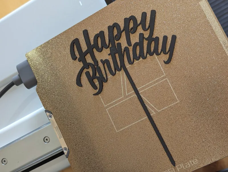 Happy Birthday Cake Topper
