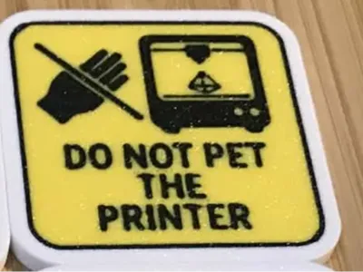 Do Not pet the printer 