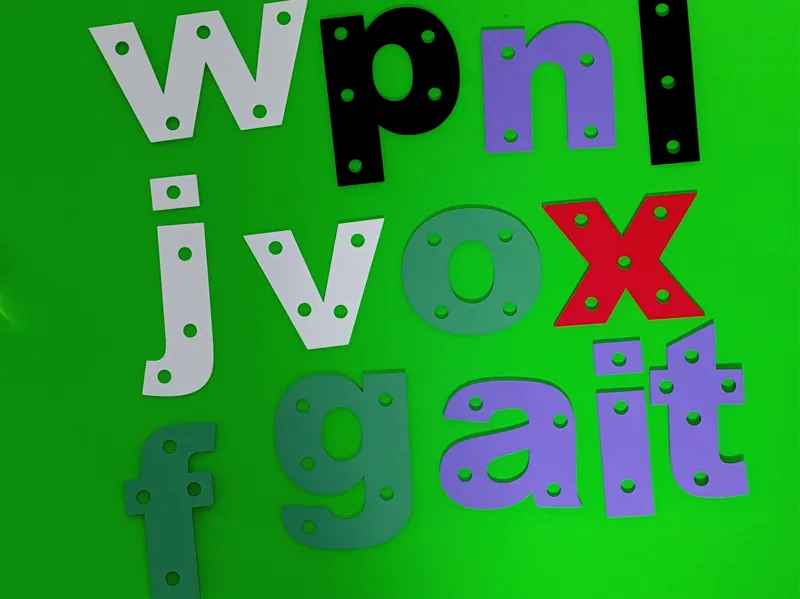 Montessori Lacing Letters