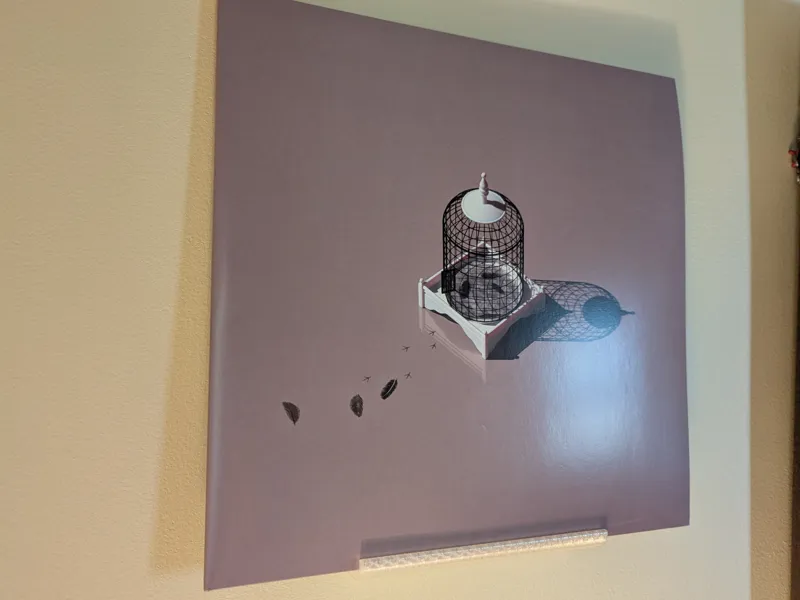 Wall Mount for LP/Vinyl, Print in Place, only 25g