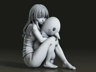 Goodnight Punpun – Sitting Figure Fan Art