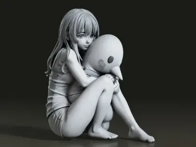 Goodnight Punpun – Sitting Figure Fan Art