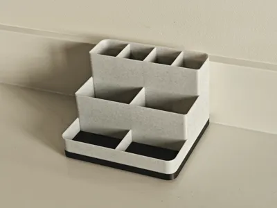 3-Level Bathroom Organizer with Toothbrush Holders