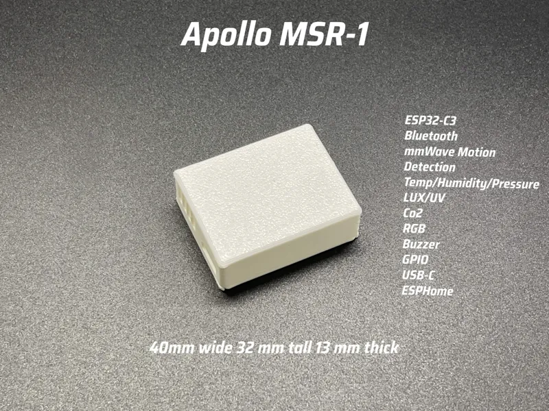 Apollo MSR-1 Home Assistant Radar Motion CO2 Multisensor