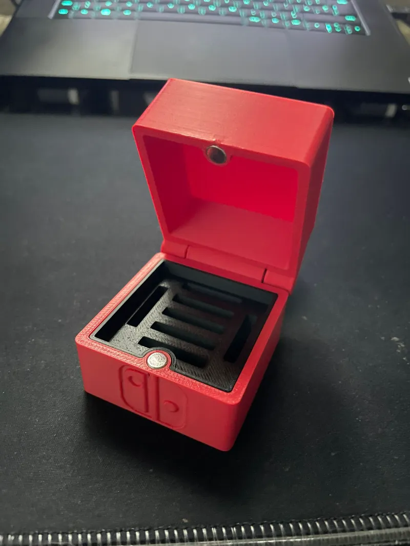 Nintendo switch cartridge holder with magnet