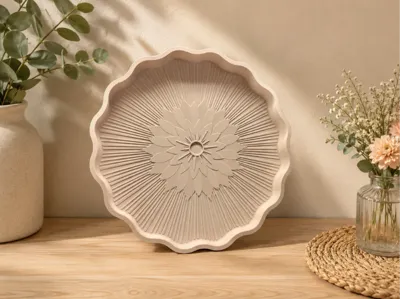 Blooming Sunburst Decorative Tray