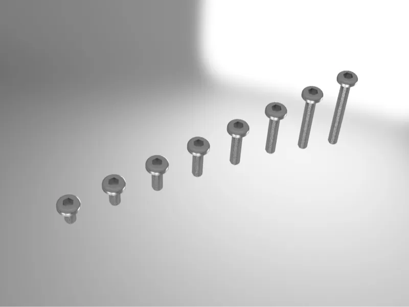 M6 Button Head Bolts - 10mm to 50mm