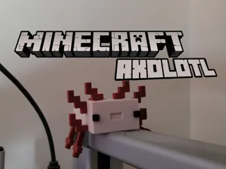 Articulated Minecraft Axolotl | No Glue