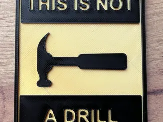 This is not a drill sign