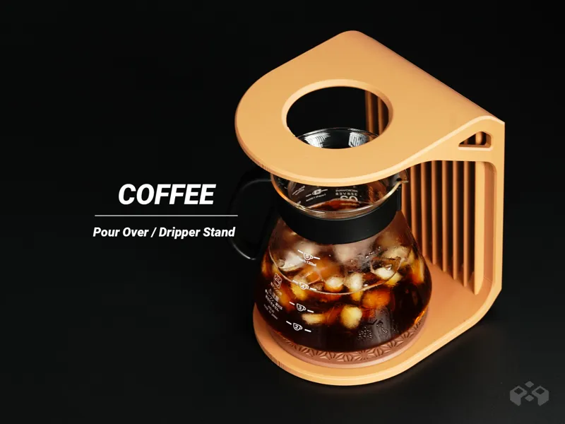 Coffee Dripper Stand with Asanoha Pad