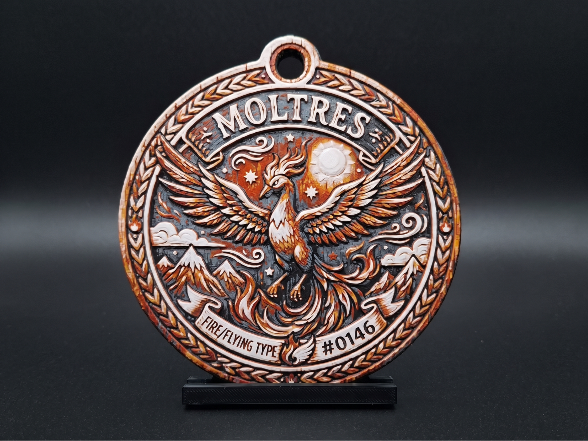 Pokemon - Moltres Medallion - 5 Colour 