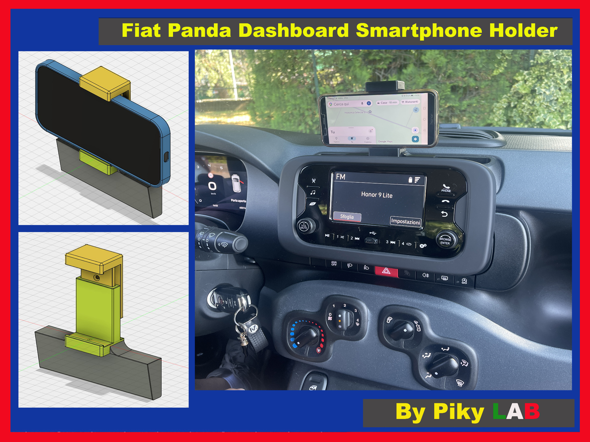 Fiat Panda Dashboard Smartphone Holder
