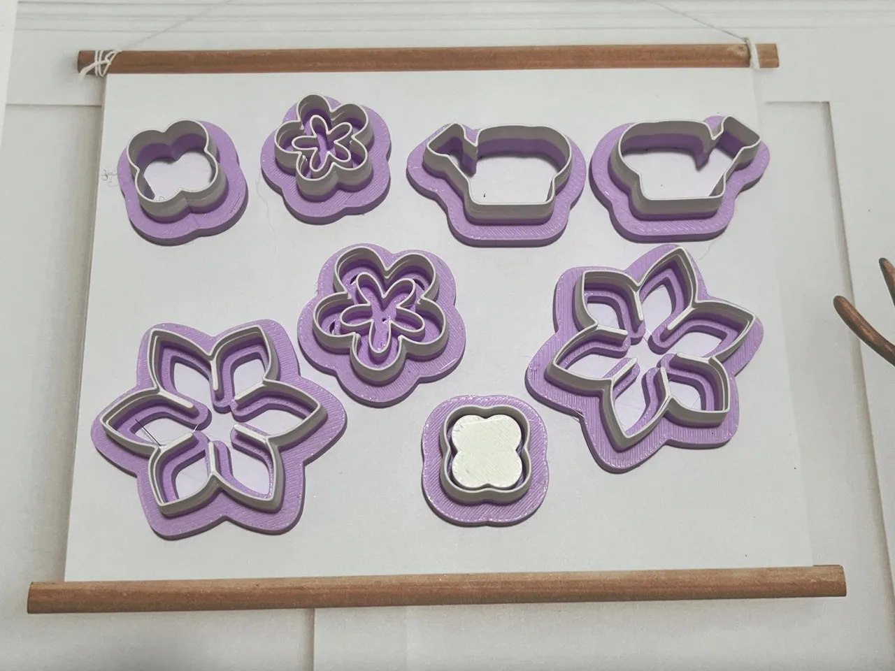 Summer Flower Polymer Clay Cutters for Earrings view 2