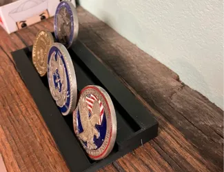 Challenge coin display