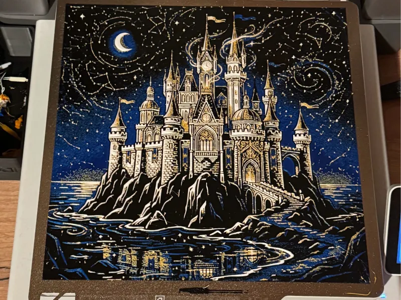 Magical Castle 3D Painting