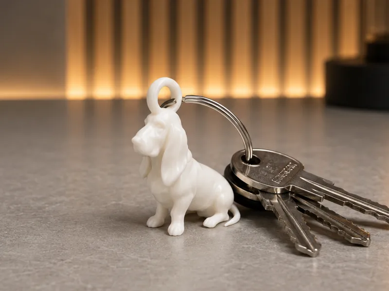 Basset Hound - Keychain - Animal - Dog