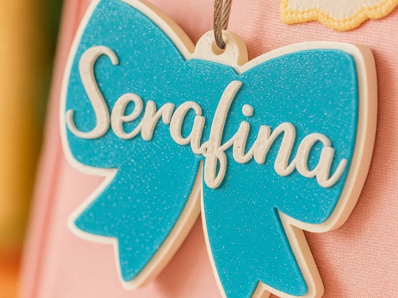 Backpack Bling: Custom Name Bow Tags (w/Tutorial!)