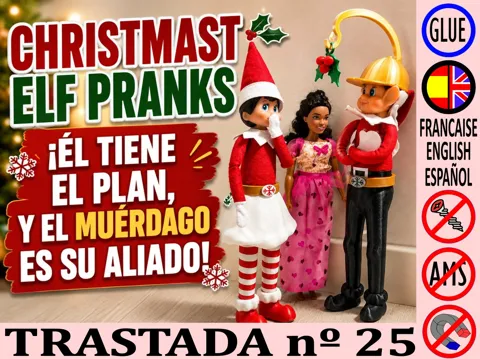 Modelo para impresión 3D: Elf Pranks – Broma Diaria #25 - Beso bajo muérdago — referencia de MakerWorld