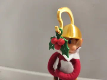 Modelo para impresión 3D: Elf Pranks – Broma Diaria #25 - Beso bajo muérdago — vista de referencia 5