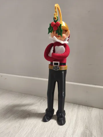 Modelo para impresión 3D: Elf Pranks – Broma Diaria #25 - Beso bajo muérdago — vista de referencia 4